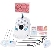 Laparoscopic Simulator Trainer Box with HD Monitor for Skill Practice | NON-MEDICAL MODEL ONLY: Educational laparoscopic simulator trainer box designed for students to practice manual dexterity.