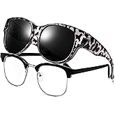 LVIOE Fit Over Sunglasses for Women Men Polarized Wear Over Eyeglasses with UV400 Protection LS5779