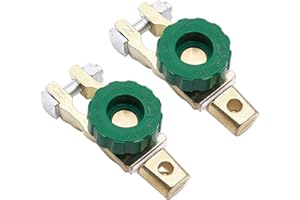 ANTS PART 2Pcs Auto Battery Terminal Disconnect Master Switch Cut-Off Brass