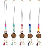 5 Pcs Teacher Lanyard with ID Holder Silicone
