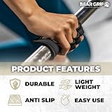 BEAR GRIP Neoprene Gym Gloves Open-Hand Grips - Hygienic Weight Lifting view 7