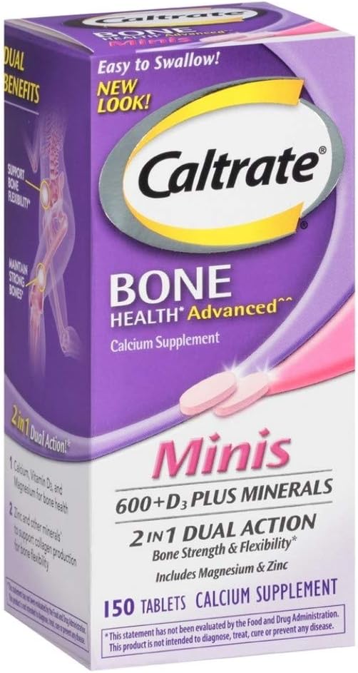 Caltrate Calcium & Vitamin D3 Supplement Plus Minerals Mini Tablets, 150 ea (Pack of 6): Health & Personal Care