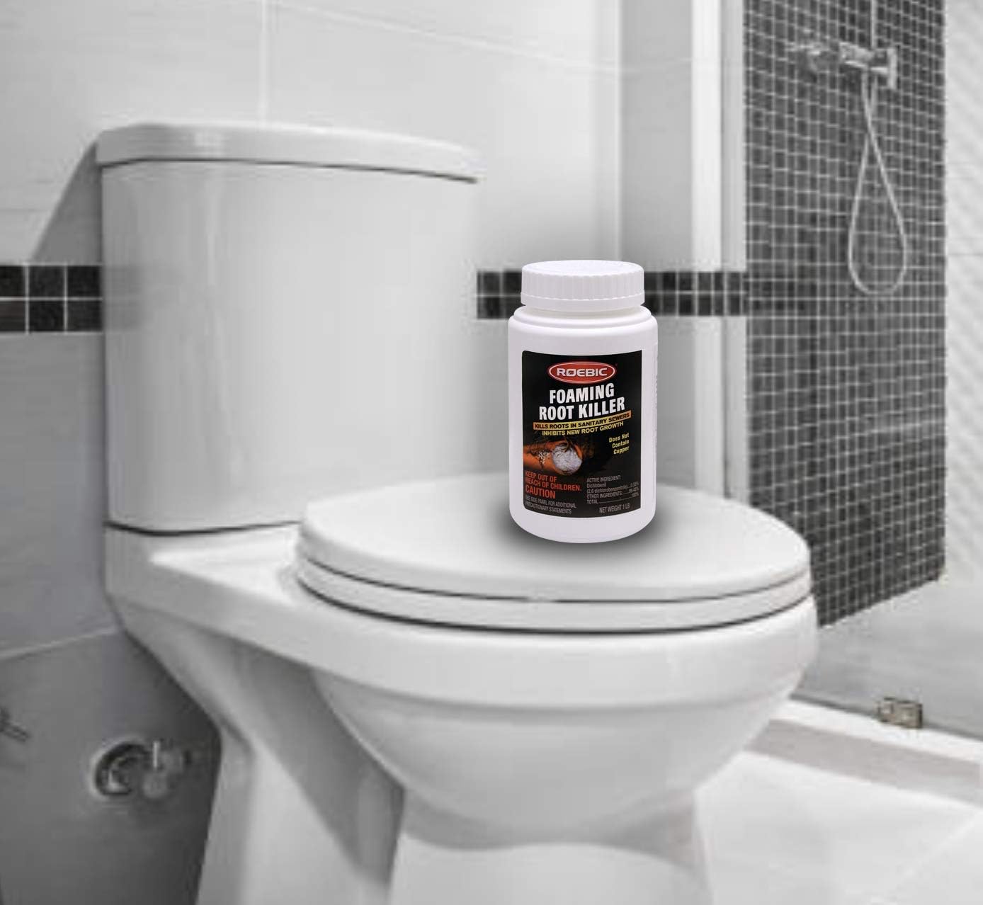 Roebic FRK-1LB FRK Foaming Root Killer, 1-Pound, 1 lb, White: Home Improvement