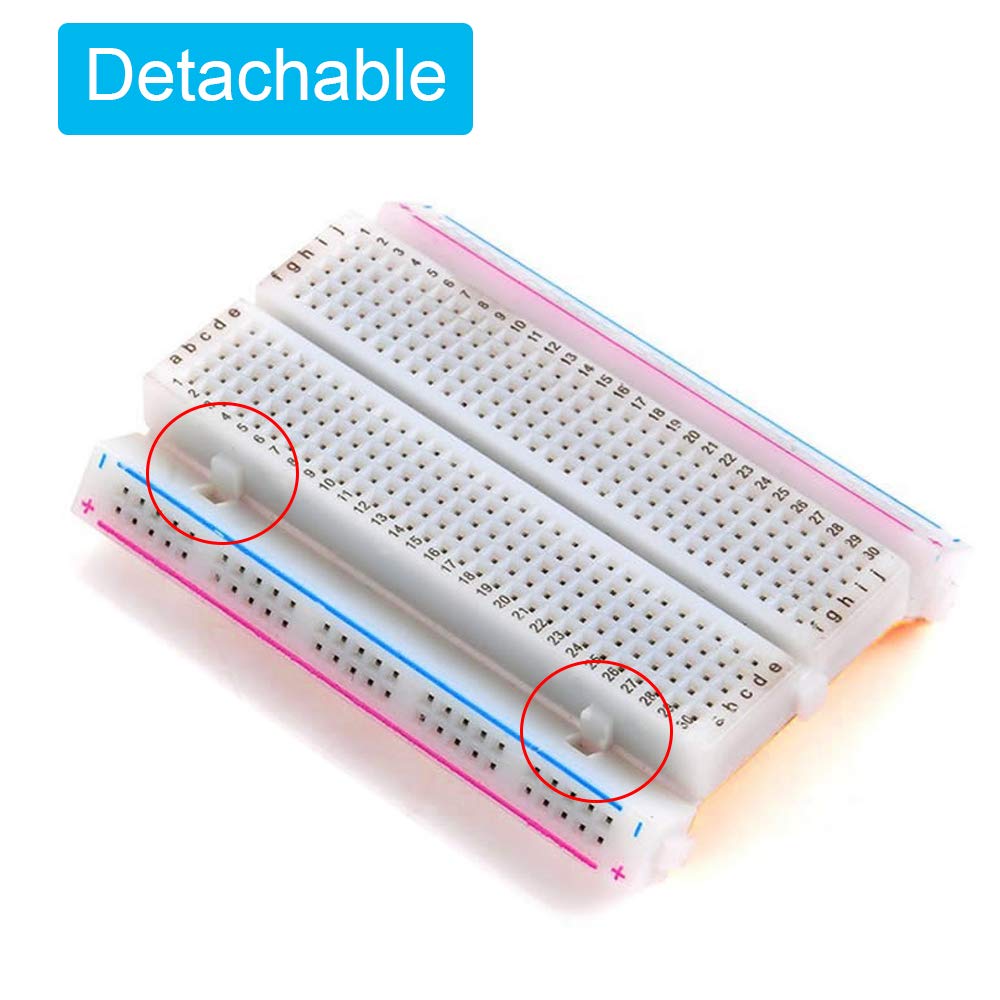 FICBOX 400 tie Points Solderless Breadboard(6 Pack)