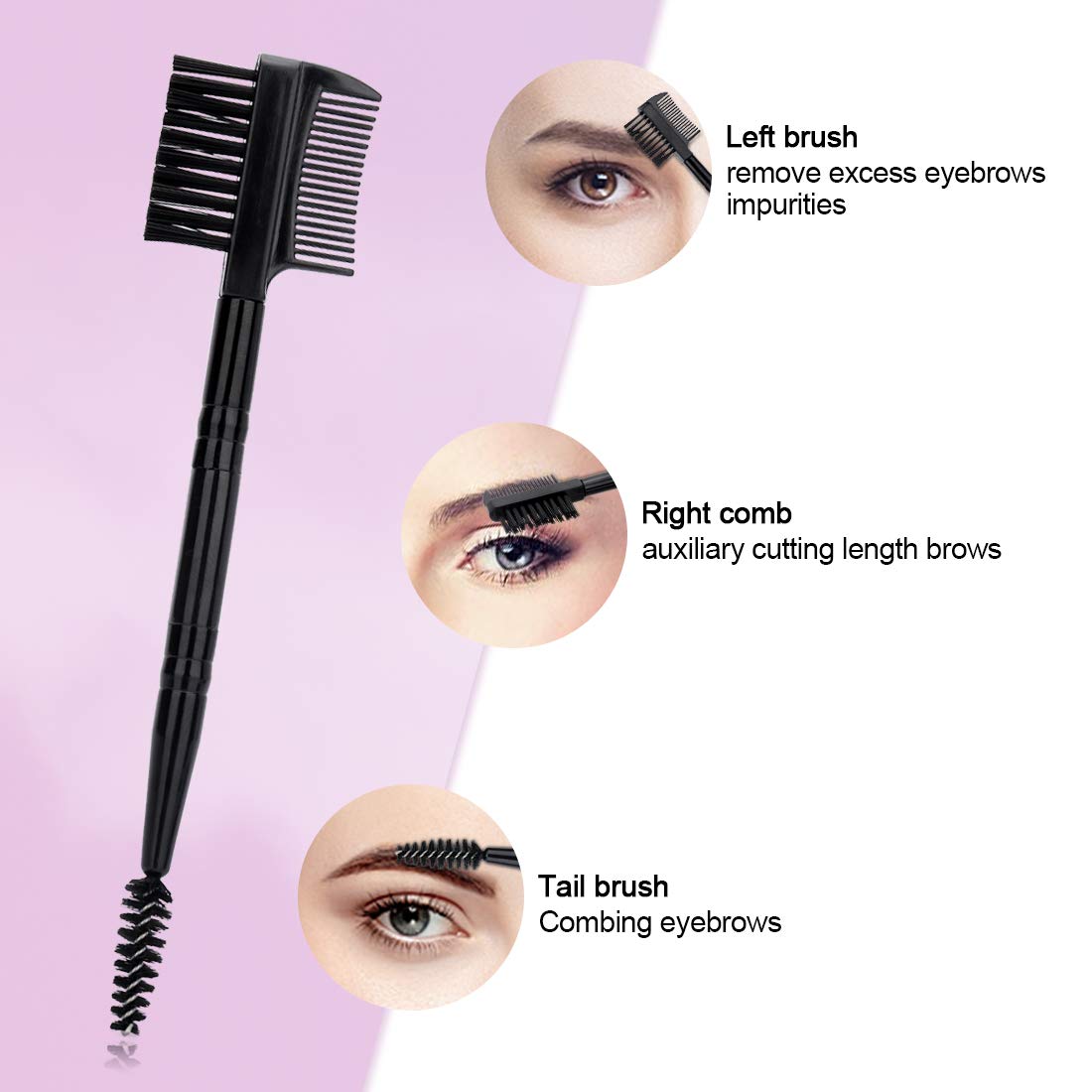 9 in 1 Eyebrow Grooming Kit - LIONVISON Professional Eyebrow Kit Including Eyebrow Razor, Eyebrow Brush, Tweezers, Eyebrow Trimmer, Eyebrow Scissors, Eyebrow Comb and 3 Eyebrow Card: Beauty