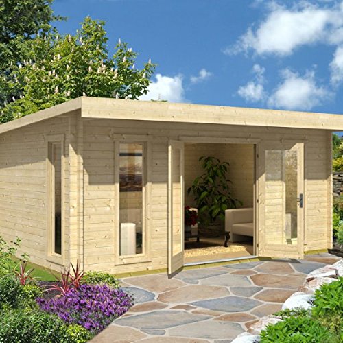 Greenway 5 2m X 3 4m Carrick Log Cabin Log Cabins Amazon Co Uk