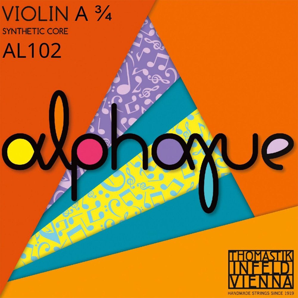 Thomastik AL102.34 Single string for Violin ALPHAYUE 3/4, scale 305mm/12" nylon core - A-string synthetic core, alu-wound