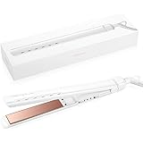 ROSILY Flat Iron for Black Women Hair, Titanium Hair Straightener and Curler 2 in 1 Hair Iron with Adjustable Temp up / Dual 