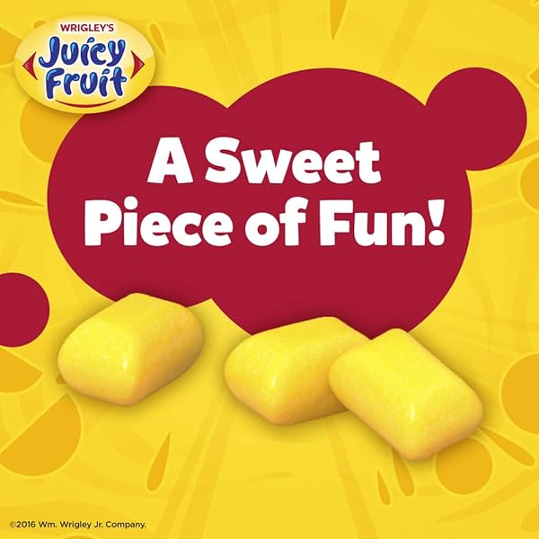 JUICY FRUIT FRUITY CHEWS ORIGINAL SUGARFREE GUM, 40 PIECE BOTTLE