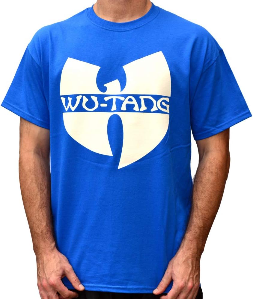 Wu Wear Wu Tang Clan Logo T-Shirt, Wu Tang Clan Urban Streetwear Fashion, Hip Hop, Men, RoyalBlue