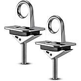 TIKSCIENCE 05649 5648 Universal Stake Pocket Anchor Points for Pickup Trucks, Chrome Plated Truck Bed Tie Down Anchor Points, 2 Pack