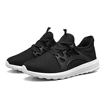 Moserian Herren Sneakers Mode Lässig Mesh Lace Up Solide Sport Laufschuhe Leichte Turnschuhe