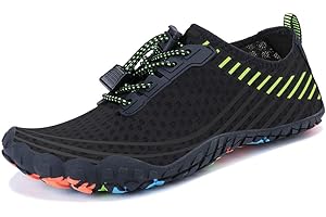 MAYZERO Water Shoes Men Women Swim Surf Shoes Beach Pool Shoes Wide Toe Hiking Aqua Shoes Winter House Slippers