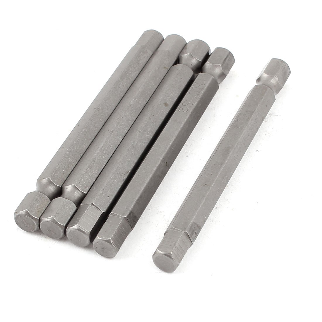 Sourcingmap 1/4inch Hex Shank 6mm Hexagon Head Magnetic Screwdriver Bits 5pcs