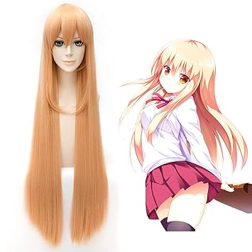 Amazon Com Hoolaza Blonde Long Straight Inward Curly Hair