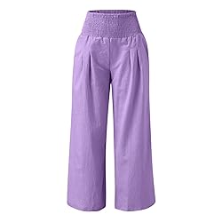 Linen Pants for Women Leg Pants for Women Pink