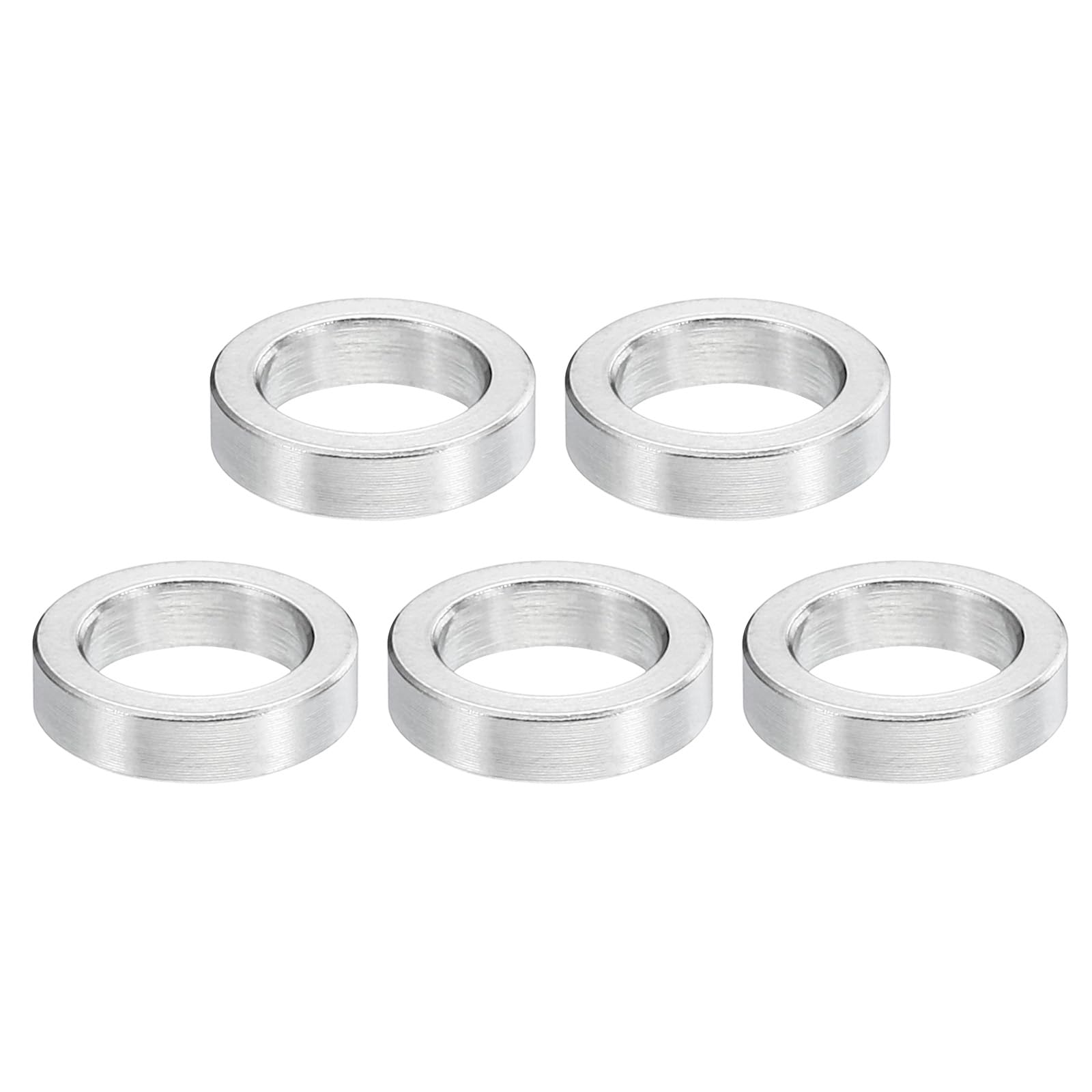 PATIKIL M8 Stainless Steel Spacers, 5Pcs Metal Spacer Stainless Steel 8.2mm ID x 12mm OD x 3mm L Stainless Steel Spacer Screw Standoff for 5/16" or M8 Screw