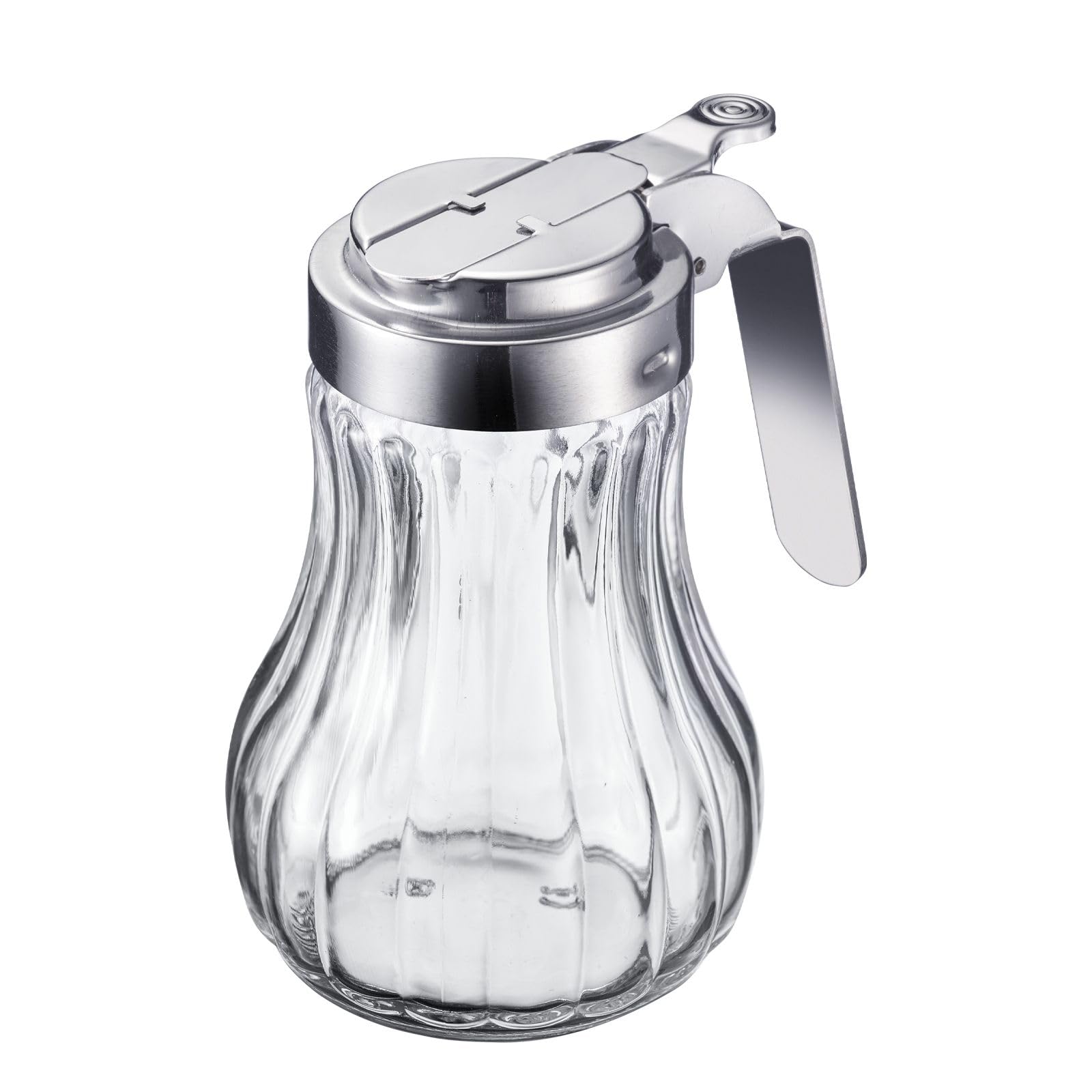 Westmark Cream/Honey Dispenser, Volume: 250 ml, Glass/Stainless Steel, Berlin, Transparent/Silver, 65302260