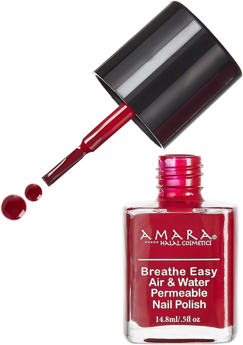Amara Breathe Easy Air & Water Permeable Nail Polish (Oxblood Red)