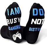 Christmas Stocking Stuffers Gifts for Boys - Funny Gaming Socks for Him Gamer Sock Novelty Gifts for Boys Mens Dad Father