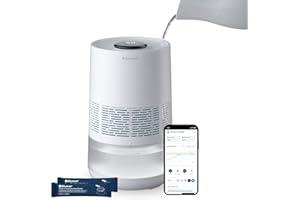 BLUEAIR Premium Smart Humidifier for Large Rooms, Bedrooms, Better Sleep with Evaporative Invisible Mist Tech, Auto Humidify,