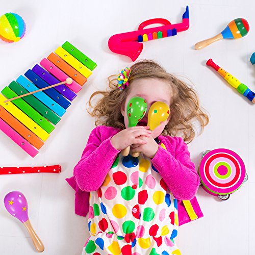 3 Hestya+Maracas+Favours+Colorful+Instruments