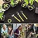 MOSFiATA Garden Tool Set 14 Pcs Stainless Steel Garden Tool Kit with Carrying Case, Heavy Duty Gardening Work Set, Include Pruner, Mini Rake, Big and Small Shovel, Sprayer, Weeder, Scissor etc.