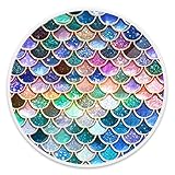 FELOOWSE Expanding Stand Grip, Multi-Function Pop Mount Socket for Cell Phone Holder Smartphones and Tablets - Glitter Mermaid