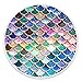 FELOOWSE Expanding Stand Grip, Multi-Function Pop Mount Socket for Cell Phone Holder Smartphones and Tablets - Glitter Mermaid