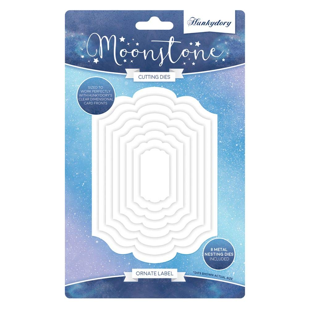Hunkydory - Floral Wishes - Moonstone Nesting Dies - Ornate Label