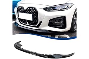 XPHAZZ G22 G23 Front Lip Compatible with (2021-2024) 4-Series Coupe G22 G23 Model ABS Gloss Black Bumper Splitter