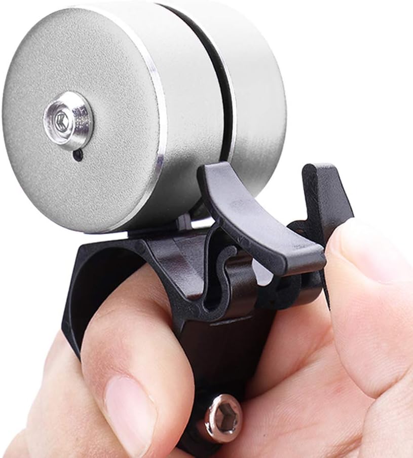 ATNKE Bicycle Bell Mini Aluminum Bike Double Bell Ring Loud & Clear Crisp Sound Bike Accessories for Tricycle Mountain Road Bike MTB BMX Electric Bike