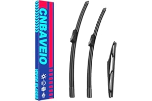 For Mazda CX-5 2021 2020 2019 2018 2017 OEM Quality Original Style Front and Rear Windshield Wiper Blades 3 Piece Set 24" 18"