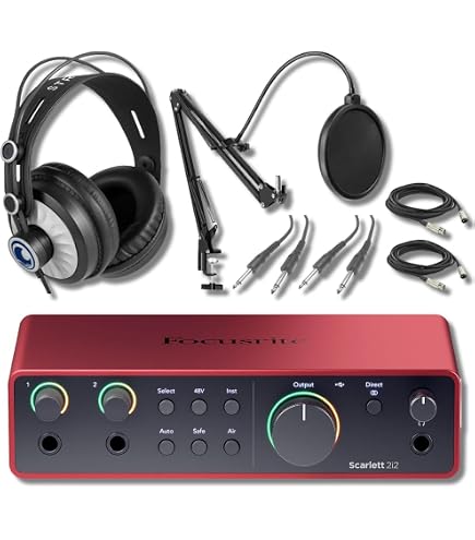 Amazon.com: Focusrite Scarlett 2i2 (4th Gen) USB-C Audio Interface