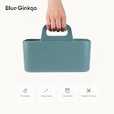 BLUE GINKGO Stackable Organizer Caddy Green Korean-Made Portable Tote view 5