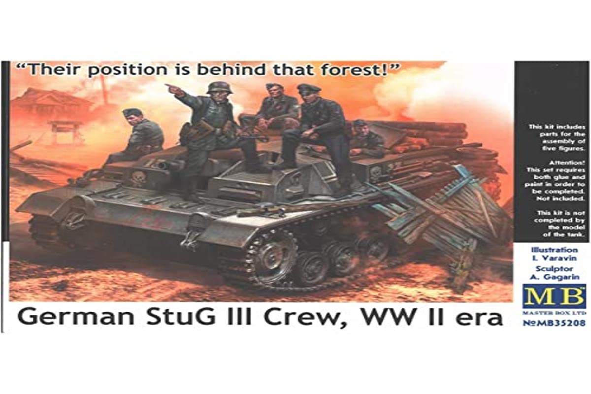 Masterbox 1:35 - German StuG III Crew (Behind the forest!)
