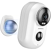 ZUMIMALL Security Cameras Wireless Outdoor with Magnetic Mount, 2K Outdoor Camera Wireless, 2.4G WiFi Battery Cameras for Home Security Indoor,3MP Color Night Vision/130° View/2-Way Talk/SD/Alexa