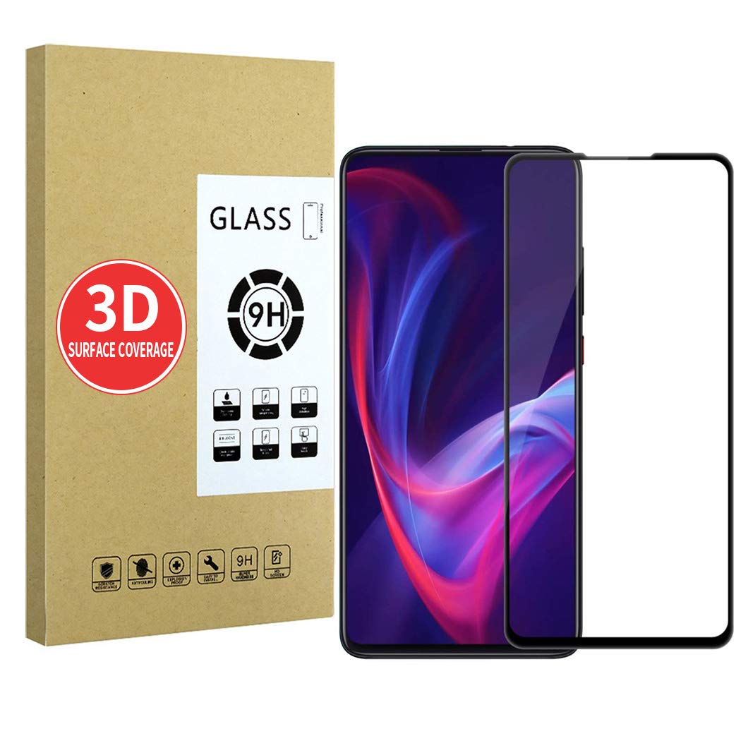 X-Dision Screen Protector Compatible with Xiaomi Mi 9T [Black],[High Definition][Sensitive Response],3D Tempered Glass,[ Bubble-free Installation][Clear Scratch-Resistant]