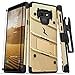 ZIZO Bolt Series for Galaxy Note 9 Case with Holster, Lanyard, Military Grade Drop Tested and Tempered Glass Screen Protector for Samsung Galaxy Note 9 Cover - Gold/Black