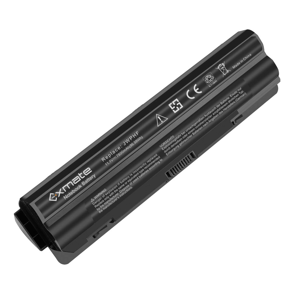 Exmate 11.1V 7800mAh JWPHF Laptop Battery for R795X 08PGNG 0R4CN5 312-1123 312-1127 453-10186 0J70W7 P11F WHXY3 and Dell XPS 14 15 17 L401X L501X L502X L701X L702X