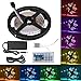 Boomile 16.4ft Flexible LED Light Strip Kit, RGB Color Changing, 150 Units 5050 LEDs Non-Waterproof, DC 12v LED Strip Lights with 44Key Remote Controller and Power Supply for Kitchen Bedroom Car Bar