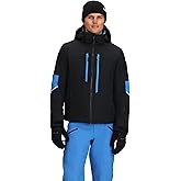 Obermeyer Mens Fall Line Ski Jacket, Waterproof Breathable 2-way Stretch and Primaloft Black Insulated