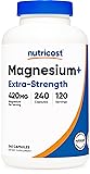 Nutricost Magnesium+ Extra Strength 420mg, 240