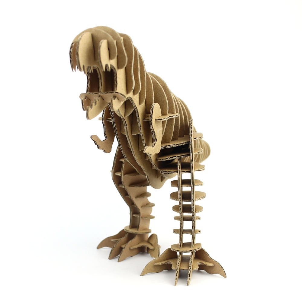 I\'m Charmer Full Body Tyrannosaurus Rex 3D Model Puzzle Made From 100% Recycled Cardboard