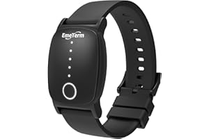 EmeTerm Explore FDA-Cleared Anti-Nausea Wristband IP67 Waterproof Morning Motion Sickness Relief Band Rechargeable Classic Strap Design Drug Free Non-drowsy Without Side Effects Galaxy Black