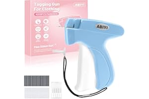 ABIYI Quotation Stitchy Quick Clothing Fixer Gun, Retail Tagging Gun for Clothing, mini Stitch Gun for Clothes Sewing (Blue)