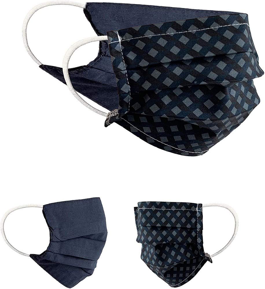 Community Masks 2-pack set unisex makeshift mask reversible mouth protection mask mouth and nose protection reversible mask with print cotton BCI washable