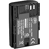 BM Premium LP-E6NH High Capacity Battery for Canon EOS R, EOS R5, EOS R6, EOS R6 II, EOS R7, EOS 90D, EOS 60D, EOS 70D, EOS 80D, EOS 5D III EOS 5D IV, EOS 6D, EOS 6D II, EOS 7D, EOS 7D Mark II Cameras