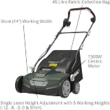 Webb 1500W 36cm Lawn Scarifier and Aerator - Interchangeable Raking/Scarifying view 5