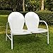 Crosley Furniture Griffith Metal Outdoor Loveseat - White